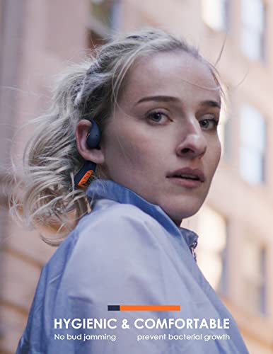 Oraimo Open Ear Headphones, Wireless Earbuds For Android & Iphone, Open Ear Earbuds, Built-In Mic,Sweat/Splash Proof, 16 Hrs Music Play, For Running Cycling Climbing With Deep Base #TOP6