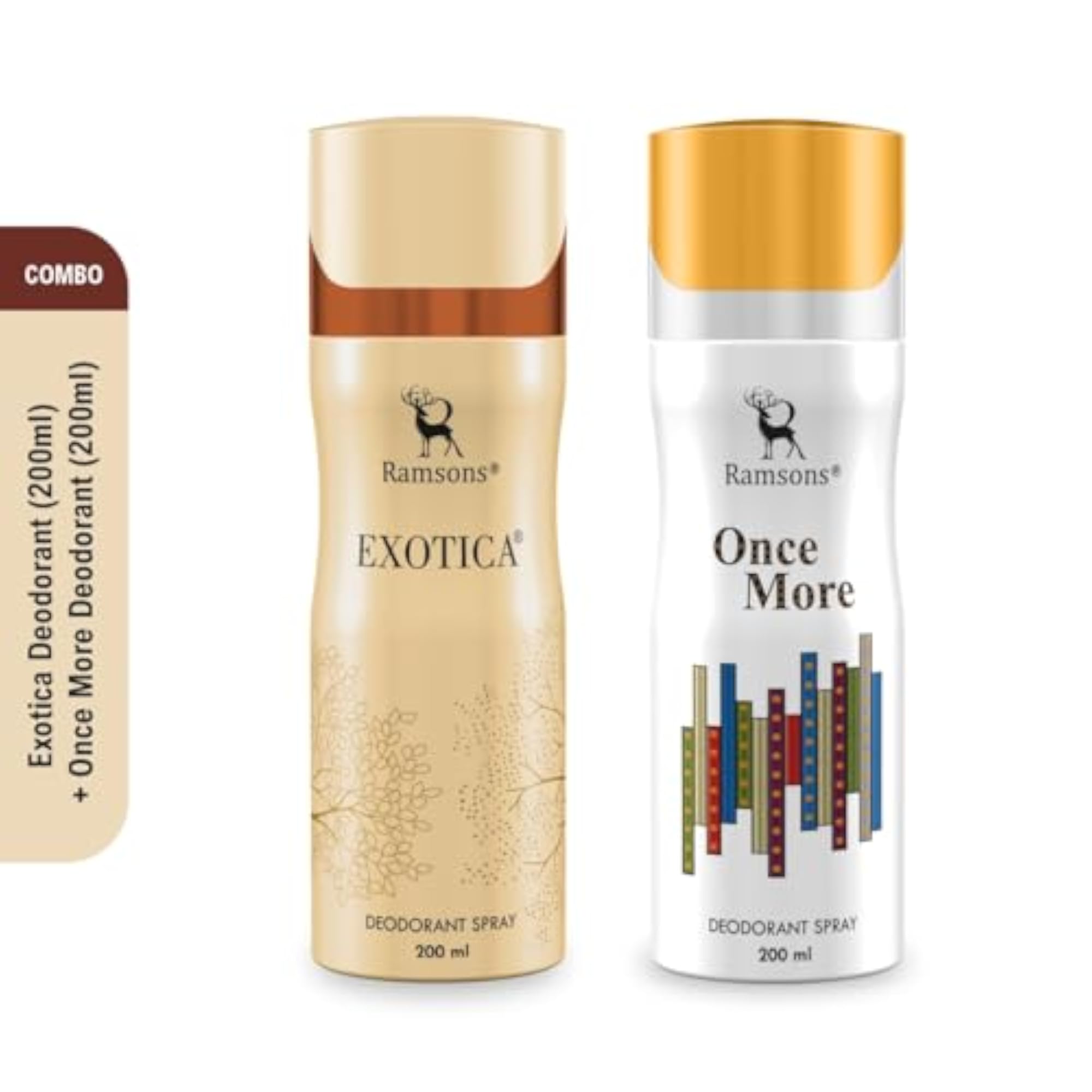 Exotica & Once More Deodorant Spray Pack of 2