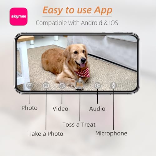 Petalk AI Dog Camera Automatic Treat Dispenser — alternate angle