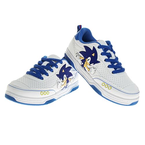 Image of Sonic The Hedgehog Boys Shoes Slipon Athletic Tennis Sneakers for Kids