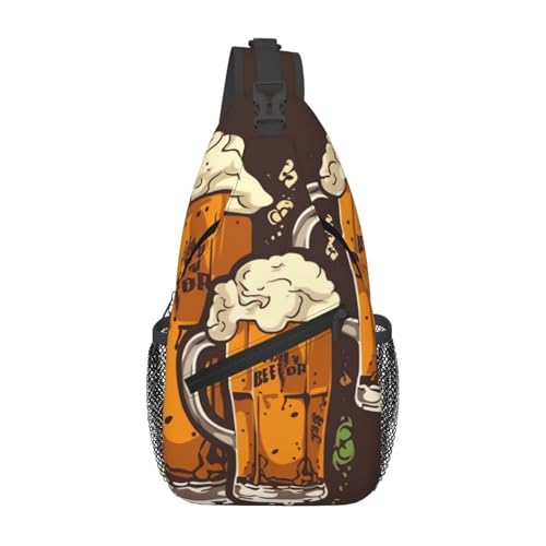 Bolso cruzado para hombre mochila tipo bandolera negra miniatura 1