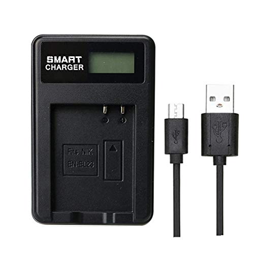 Cargador de batería EN-EL23 ENEL23 LCD Single Charger para Nikon COOLPIX P600 S810c P900 P610 Camera