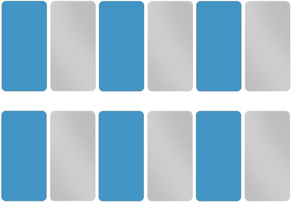 Under Cabinet Light Magnetic Replacement Strips with Strong Adhesive Backing, 12 Blue Magnetic Tape for Kitchen, Wardrobe, Garage, DIY Lighting