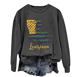 Sudadera lisa con capucha para mujer, con estampado de letras, cuello redondo, manga larga, camiseta desgastada para mujer, gris, S