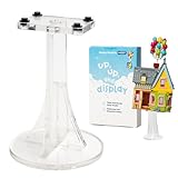 IMPRESA Acrylic Display Stand - Compatible with Lego Up House 43217 - 4.5 x 2.9 In Clear Acrylic Case - Floating Effect Riser & 360-Degree View for Up House Display