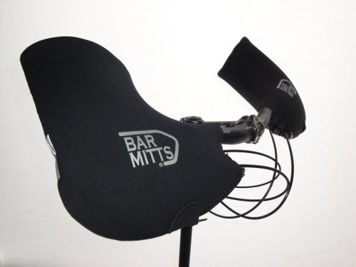 Bar Mitts Cold Weather Mountain/Commuter Bike Neoprene Handlebar Mittens, Standard (No Bar End Openings), X-Large - Thumbnail 5