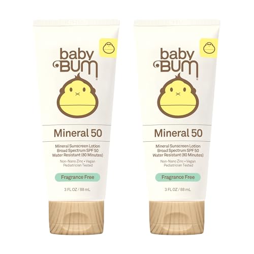 Product Image of the Baby Bum Mineral Sunscreen Lotion | SPF 50 | UVA, UVB Face and Body Protection |...