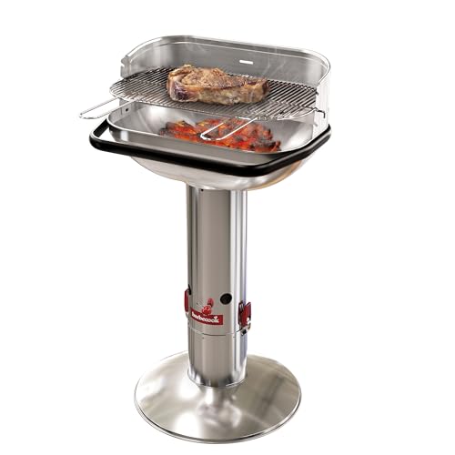 Amazon.nl Barbecook Loewy 55 houtskoolbarbecue uit rvs 56 cm x 34 cm aanbieding