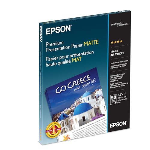 Epson Presentation Paper Matte (8.5x11 Inches, 50 Sheets) (S041257) image 2
