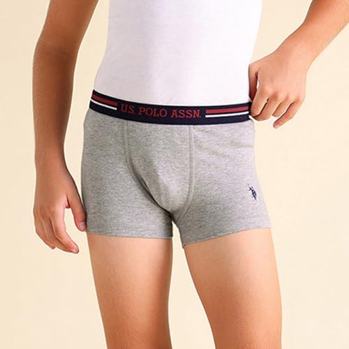 Image of U.S. Polo ASSN. Boy's Cotton Casual Style Trunks (Pack of 2)