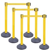 OrangeStar 6-Pack Yellow Stanchions