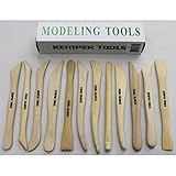 12 PC Kemper Tool Set For Clay, Pottery Sculpture - Made of Boxwood - JAS - 6'