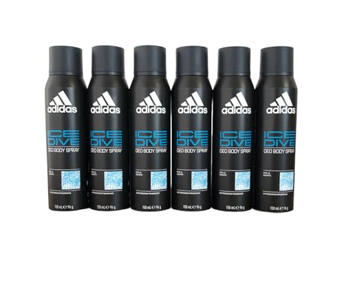 Adidas Lot de 6 déodorants Ice Dive 150 ml