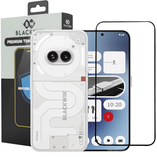 Image of Blackwik Tempered Glass Screen Protector for Nothing Phone 2A / Nothing Phone 2A Plus with Edge-To-Edge Protector Coverage | Easy Installation Kit (Black)