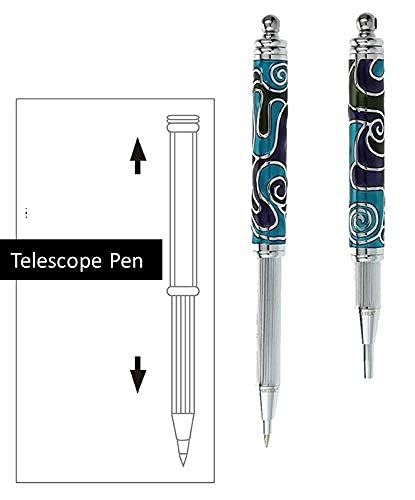 ARTEX Telescope Necklace Pen - Handmade Colorful Executive Pen With Schmidt Refill & Gift Box