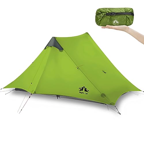 Night Cat Tienda de Campaña para Mochileros Ultraligero Impermeable Senderismo Profesional para 1 2 Persona Camping Doble Capa