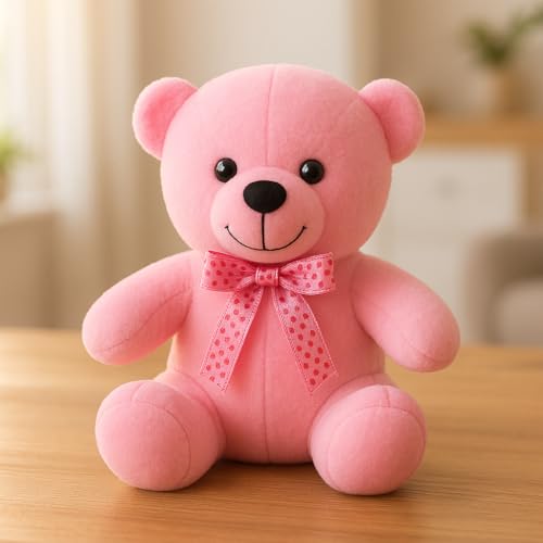 Image of Cute Plush Toy for Kids | | Soft Toys | Birthday Gift for Girls /Wife, Boyfriend /Husband, Soft Toys for Girls, Baby Toy (Random Color) Pack of 1 (Teddy Bear Soft Toy (Random))