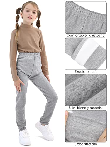 Girls Cotton Fleece Lined Leggings Thick Winter Thermal Tights Soft and Warm Pants for Kids2