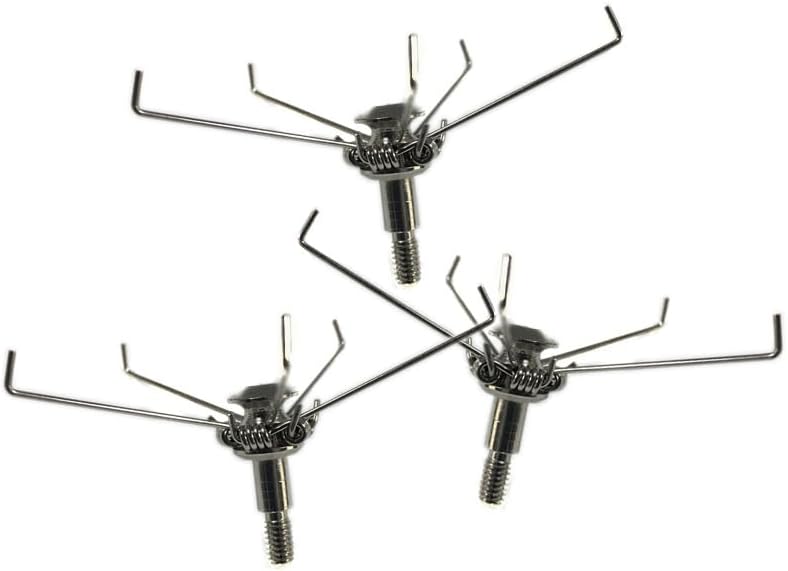 10pcs Large Judo Point Arrow Tips - Wide Spring Arms Design for Field Practice and Arrow Retrieval