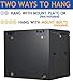 Tedgetal 9U Wall Mount Server Cabinet Network Rack Enclosure Locking Glass Door
