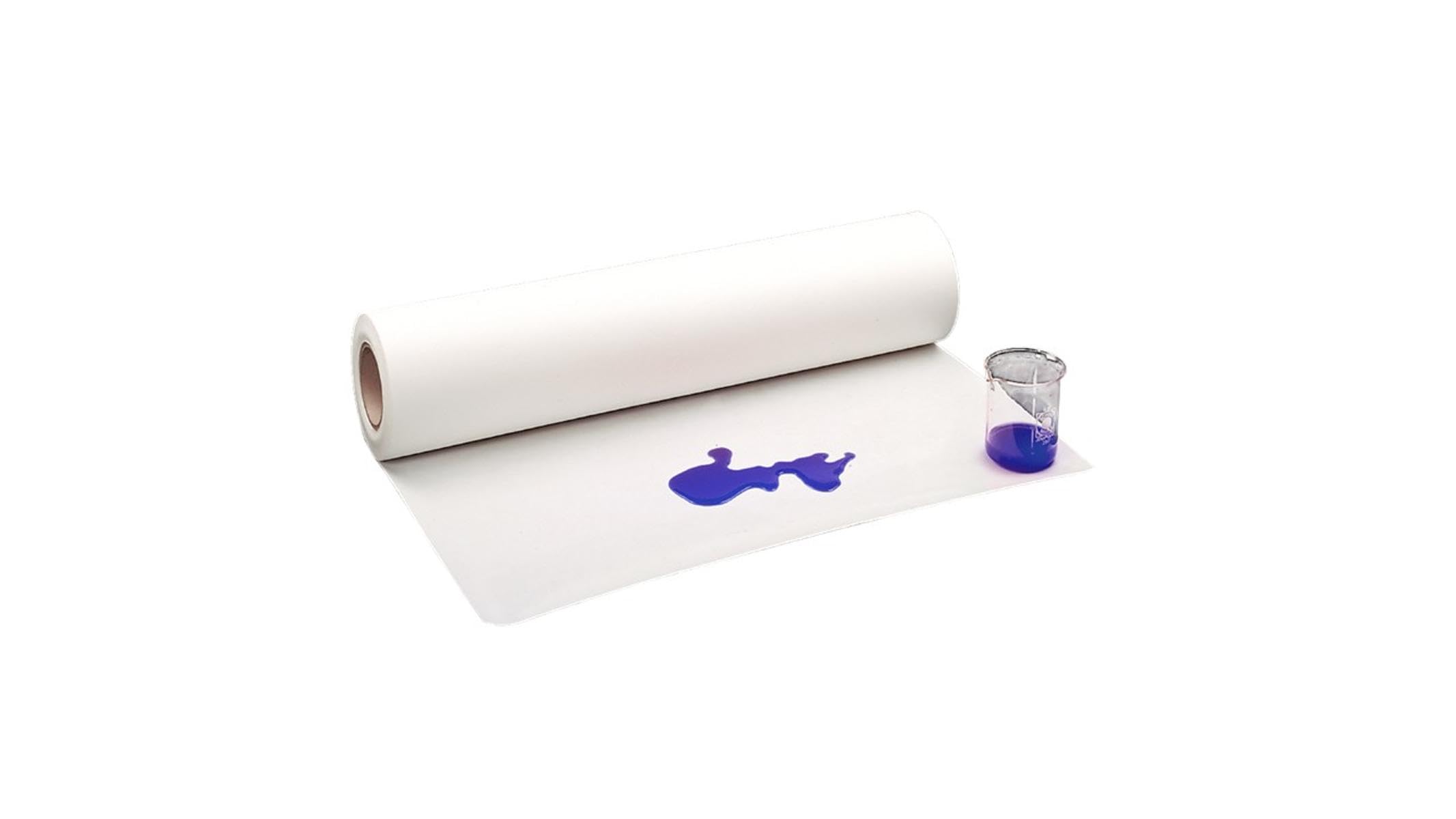 Papier ochronny qpore® do powierzchni roboczych 125g/m², absorpcja cieczy 170 ml/m², szerokość = 600 mm x 50 m