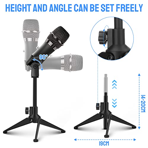 Eivotor Condenser Microphone, Vocal Optimization, Usb Plug & Play Recording Microphone With Anti Slip Mic Stand Dual-Layer Pop Filter Computer Microphone For Gaming Podcasting Live Streaming Youtube #TOP1