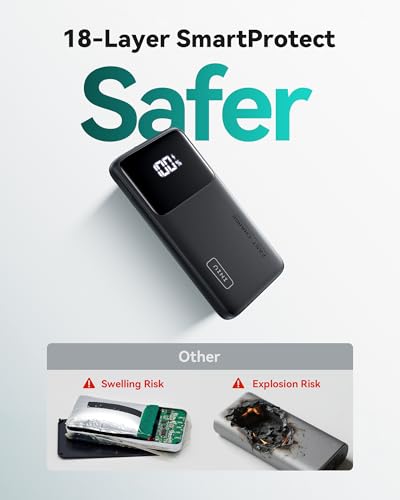 INIU Portable Charger, Slimmest Fast Charging 10000mAh USB C in/Out Power Bank, 22.5W PD3.0 QC4+ Battery Pack, Portable Phone Charger for iPhone 16 15 14 13 12 Pro Samsung S22 S21 Google AirPods iPad