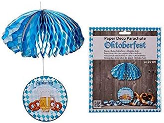 Toyland® 30cm Oktoberfest Parachute Paper Decoration - At Home Party Decoration
