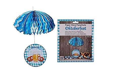 Toyland® 30cm Oktoberfest Parachute Paper Decoration - At Home Party Decoration