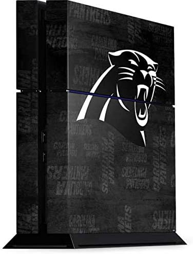 Skinit Decal Gaming Skin Compatible with PS4 Console - Officially Licensed NFL Carolina Panthers Black & White Design