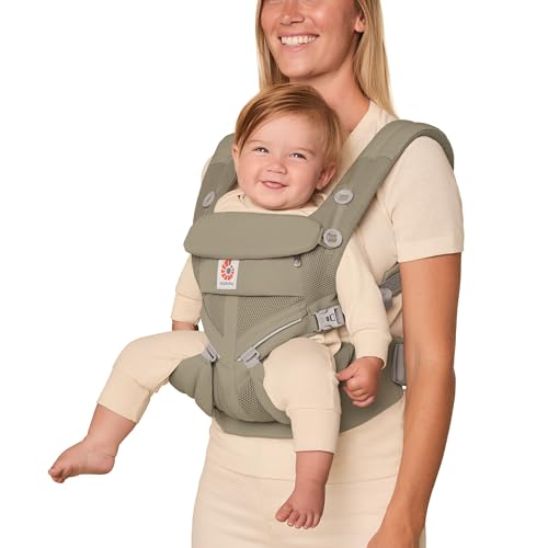 Ergobaby Omni Classic Baby Carrier for Newborn to Toddlers 0-48 Months (7-45 lbs) - 4-Position Breathable Mesh Baby Carrier with Ergonomic Support - Soft Olive by Ergobaby - Used condition - US$170.05