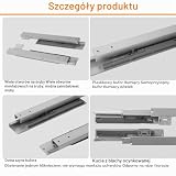Prowadnice podpodłogowe do montażu podłogowego, szyny do szuflad, szyny do szuflad pełny wysuw 40KG nośność, szyny do szuflad z tłumieniem (55cm(22inch))