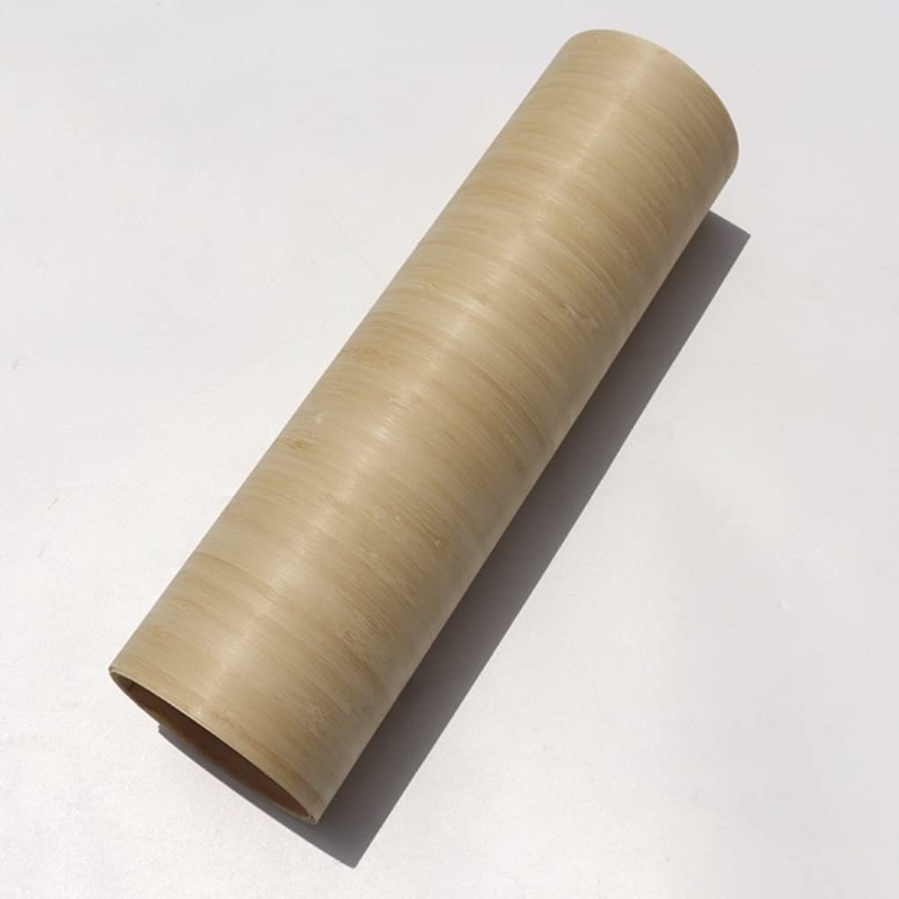 2 pièces : longueur : 2,5 m ; épaisseur : 0,2 à 0,25 mm ; largeur : 40 cm ; placage naturel en fibre de bambou pressée à plat