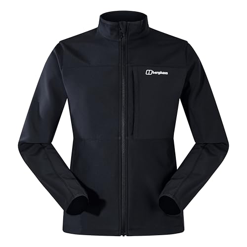 Berghaus Men's Ghlas 3.0 Softshell Jacket, Black/Black, XL