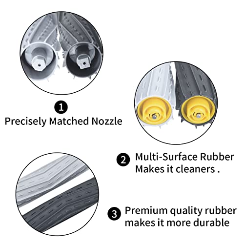 DrRobor 2 Kit di Accessori Spazzole in Gomma per