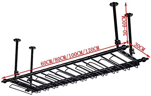 Support bouteille vin suspendu inox avec rack verres intégré - 3