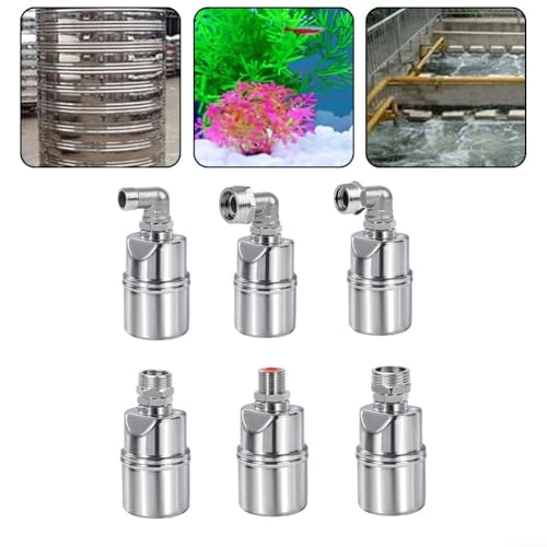 Valvola a sfera in acciaio inossidabile 304 ad alte prestazioni progettata per ottimizzare i livelli dell'acqua in fontane e fattorie (ingresso superiore da 1/2 pollice)