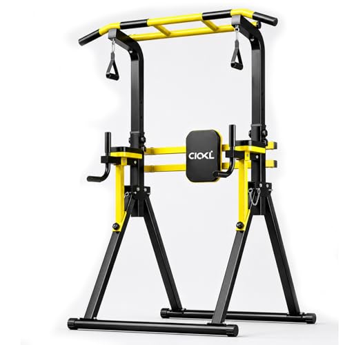 Foldable Pull Up Bar Free Standing Upgraded Free Standing Pull Up Bar Station Multi-function Power Tower Dip Bar Assistance Bands Home Gym Strength Training Equipment