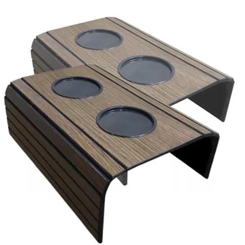 Kit 2 esteiras para braço de sofá com porta copos e porta controle material MDF protege seu sofá (2
