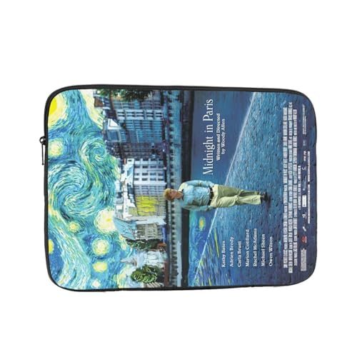Midnight in Paris パリの真夜中Movie Poster えーが映画のポスター パソコンバッグ 耐衝撃 防水 防圧 軽量 ノートパソコンケース 360°保護 pcケース 通勤 通学 保護用インナーバッグ 多機能 パソコン ビジネス 手提げカ