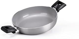 Moneta Innova Saucepan 24 cm, FineGres Natural Coating (NO PFAS), Also Suitable for Induction, 100% Made in Italy