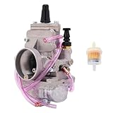 Carburetor Fit for Mikuni TM24 TM28 TM30 TM32 TM34 TM38 Flat Slide Smoothbore Dirt Bike ATV TM34-2 TM38-85 Carb 24mm 30mm 32mm 34mm 38mm (24mm)