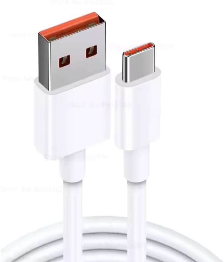 ScHitec 6A 120W USB-A to Type-C Hızlı Data ve Turbo Fast Şarj Kablosu Beyaz K292