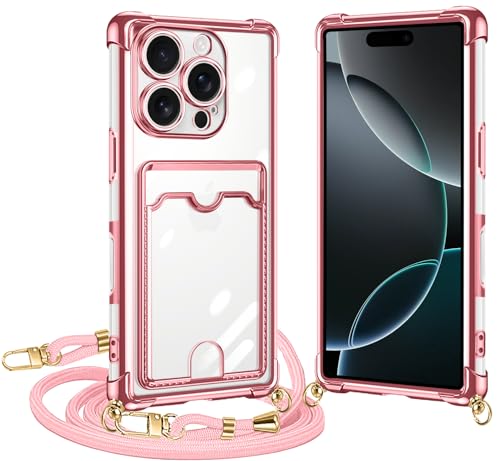 ATUSIDUN For 16 Pro �P�[�X �N���A �V�����_�[ ATUSIDUN For16 pro �J�o�[ �J�[�h���[ �A�C�t�H�� 16Pro �X�}�z�P�[�X ���|�� �񂩂� �΂߂��� ��|�� �P�[�X ���� TPU �ϏՌ� ���^ �y�� �J�[�h���� ���z