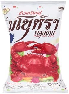 Manora Fried Crab Chips 85g. (Pack of 3)