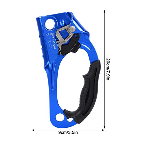 Yuehuam Hand Ascender Rock Clambing Descender Grasp Clamp Outdoor Mountaineering Climbing Right Rappelling Gear Equipment Rope Clamp for 8-13mm Rope
