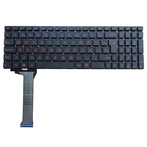 Clavier espagnol ASUS ROG GL552V avec frappe fluide et touches réactives de rechange