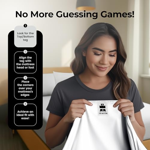 Image of Utopia Bedding Twin XL Fitted Sheets - Bulk Pack of 2 Bottom Sheets - Soft Brushed Microfiber - Deep Pockets - Shrinkage & Fade Resistant - Easy Care (Twin XL, White)