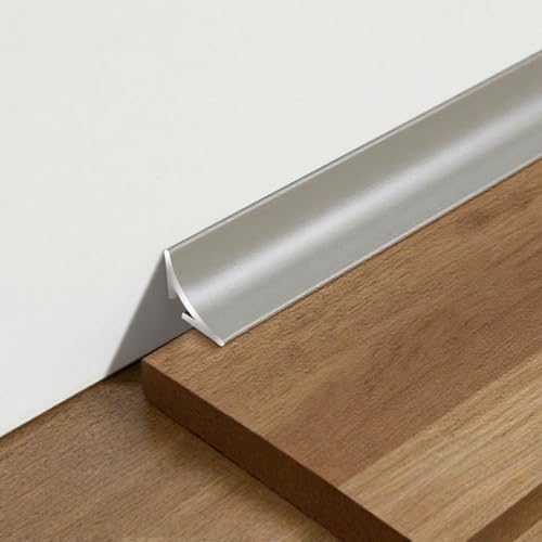 タイル 仕上げ ストリップ アルミ合金製 巾木モール 3x100cm コーナーモールディング 隙間埋め モールディング 防錆 壁保護 耐腐食 DIY 自宅 オフィス 商業施設用簡単施工(カラー 3,26mm)