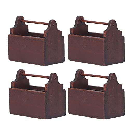 Conjunto de Caixa de Ferramentas retrô Em Miniatura, Decorações de Casa de Bonecas, Ornamentos de Si